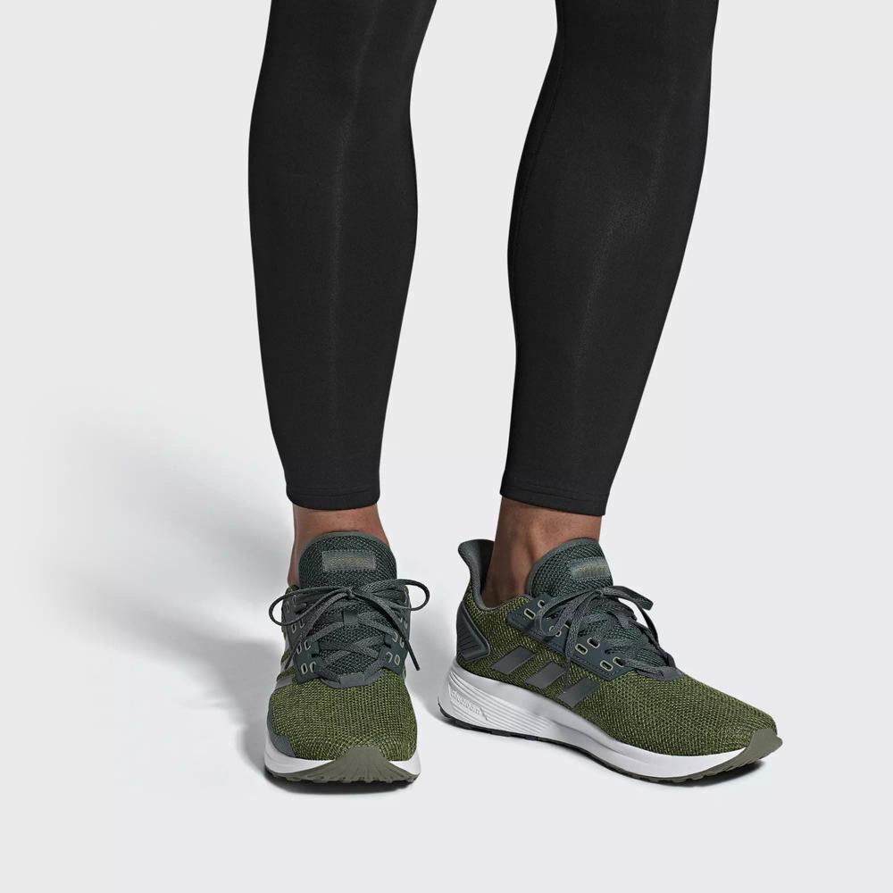 Adidas Duramo 9 Tenis Para Correr Verdes Para Hombre (MX-33528)